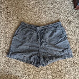Universal Thread Gray High-Waist Drawstring Shorts